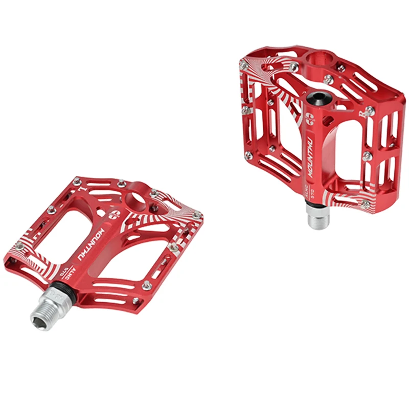 Подшипник MTB Педали CNC Maching 324g сверхлегкие педали 100X102X28mm Титан Синий Красный