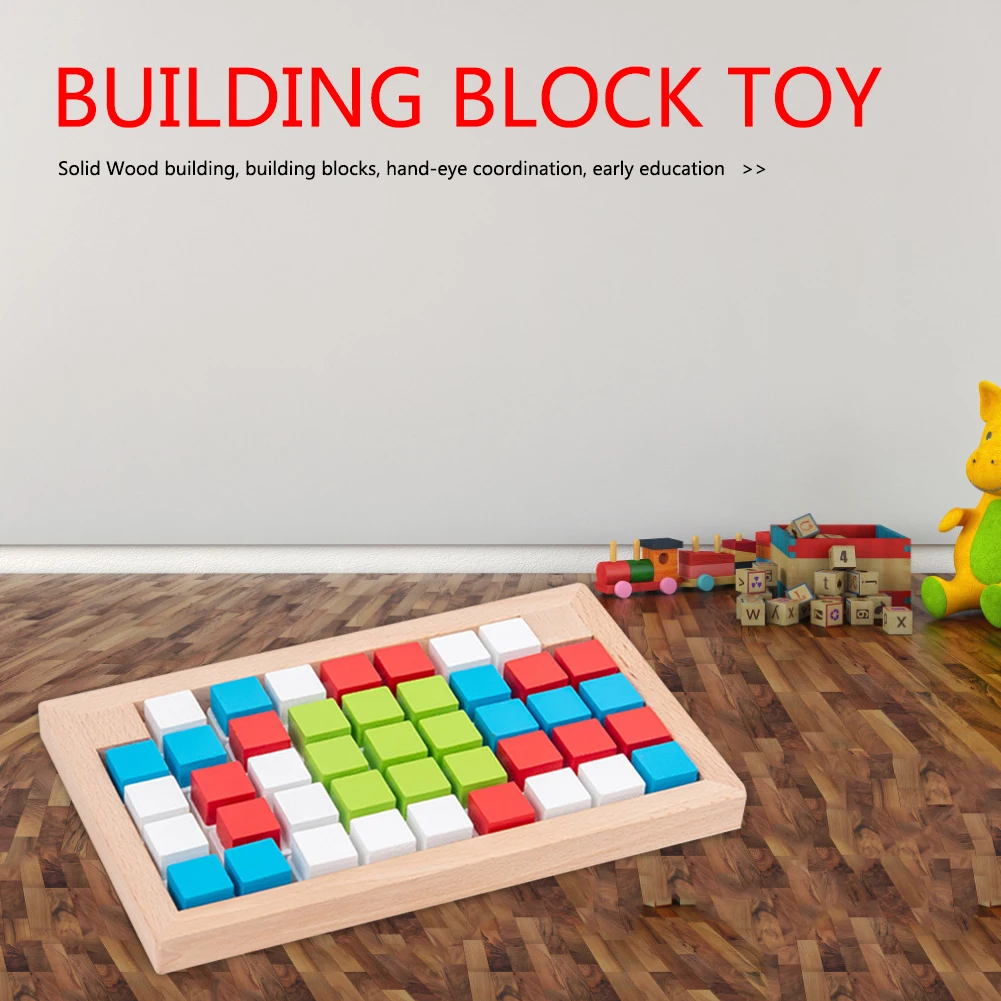

Puzzle Toys Kindergarten Teaching Aids Shape Cognition Toys Building Blocks Child Children Portable Interactive Present