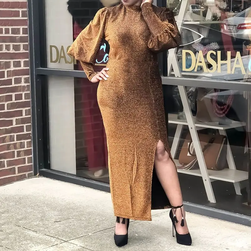 Сексуальное элегантное платье размера плюс Для женщин длинные платья ужин