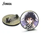 Аниме Danganronpa V3 убивающая гармония Oma Kokichi Нагрудный значок косплея фигурки арт фотография стеклянный купол брошь коллекция