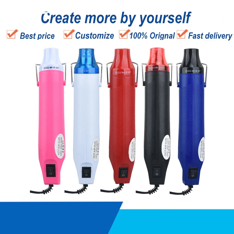

1pcs 300W Hot Air Gun Electric Power Tool Electrician Woodworking High Temp Heating DIY Craft Model Jewelry Doll Toy Repair Kit