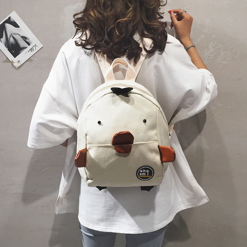 

Mini Cartoon Canvas Backpack for Boys and Girls 1-3 Years Old canvas backpack men