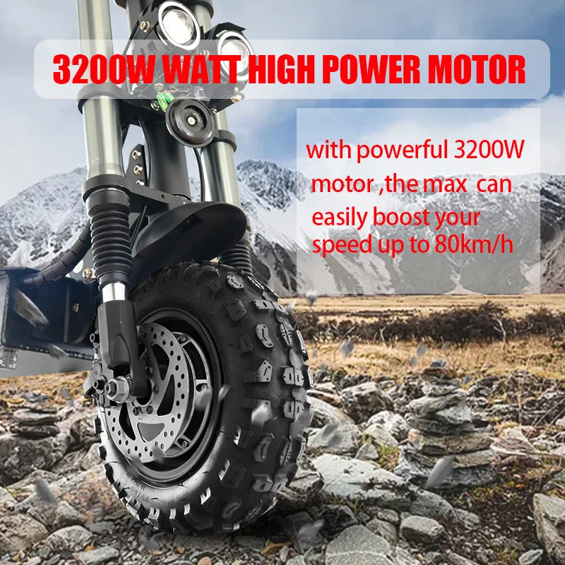 Preise Power Elektrische Roller Road Roller Dual Motor 60V 3200W E-Roller 100 KM Elektrische Tretroller Für Erwachsene EU CE Zertifizierung