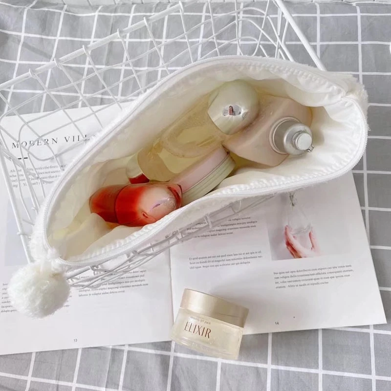 

Smile Cartoon Laptop Handbag For Women Korea Ins Cute Bear 10.5 11inch Mac Ipad Pro Case iPad Day Clutches Purse