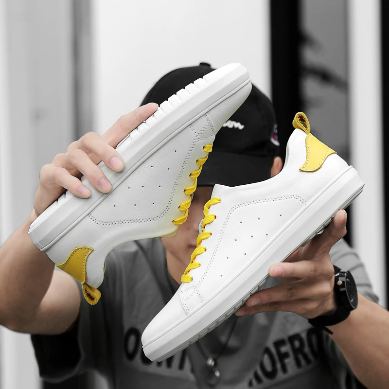 

Men Genuine Leather Shoes Men Flats Hot Sale 2020 New Classic Comfortable Men Casual Shoes Fashion Sneakers Men Shoes