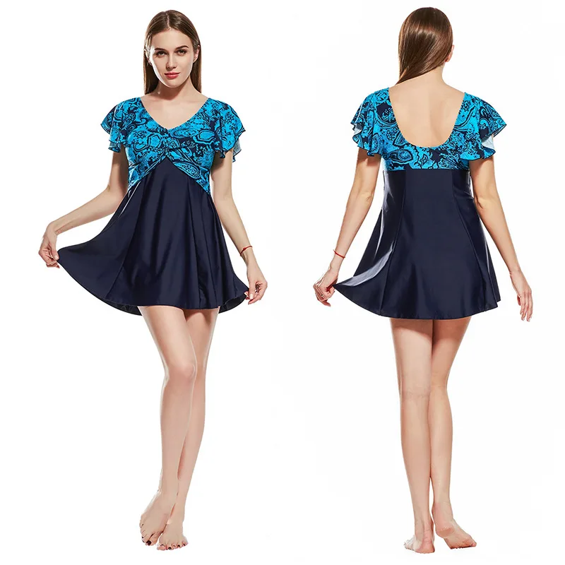 Винтажный купальник женский из двух частей тонкий костюмы 4XL 5XL размера плюс