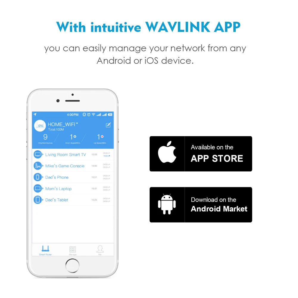 Wavlink Гигабитный беспроводной Wi Fi роутер 1200 Мбит/с 5 ГГц весь дом покрытие сетка WiFi