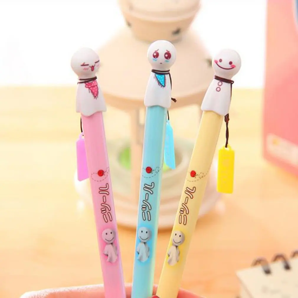 0 38 мм черные чернила Милая солнечная кукла пластиковые кавайные ручки для