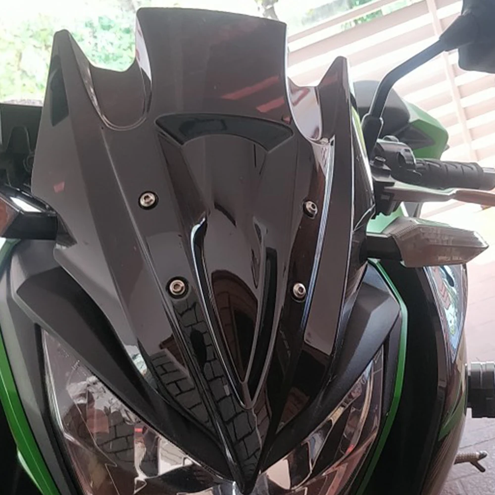 Ветровой экран на лобовое стекло мотоцикла для Kawasaki 2013 2014 2015 2016 2017 Z250 Z300