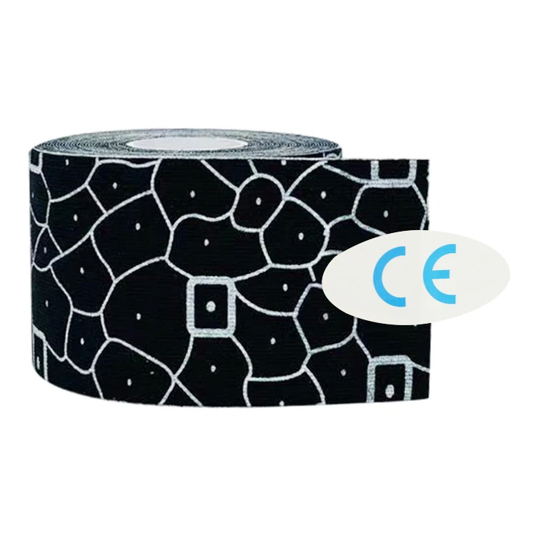Sport Tape BlackCell 5 м эластичная спортивная повязка, лента для защиты колена, самоклеющаяся, хлопок, эластопласт, повязка, Кинезиология мышечная лента для ног, лодыжки - Цвет: Sport Tape BlackCell