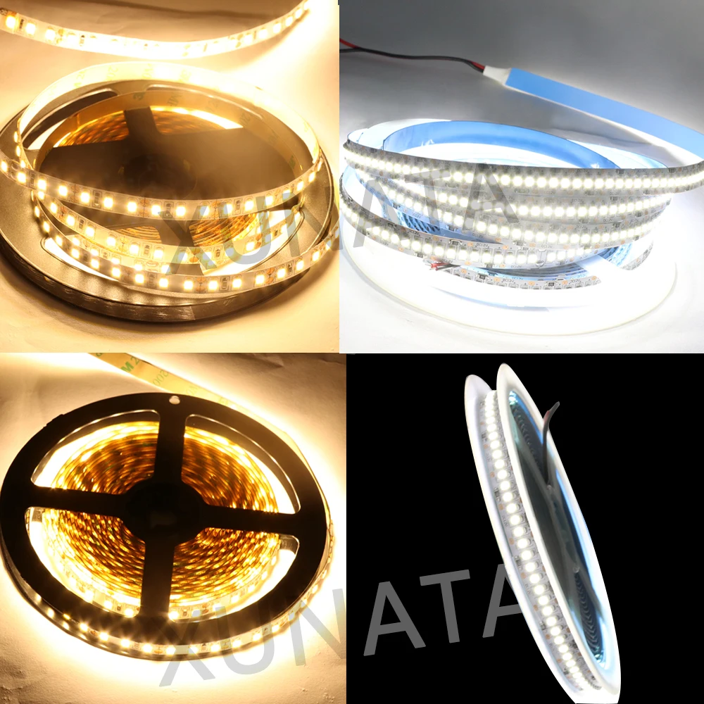 

5m LED Strip Light 12V 5050 5054 120led 60LED 240LED 480LED SMD 2835 5630 3014 Waterproof Flexible LED Tape for Home Decoration