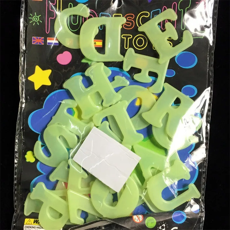 Флуоресцентные 3D наклейки на стену флуоресцентные Стикеры с надписью английском