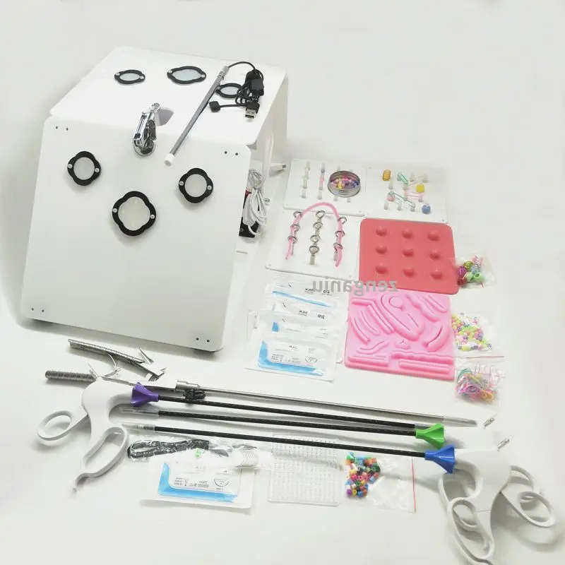 

Laparoscopic Simulator Surgery Training Box Set Laparoscopy Trainer Simulated Surgical Doctor Equipment Teaching Practice Tools