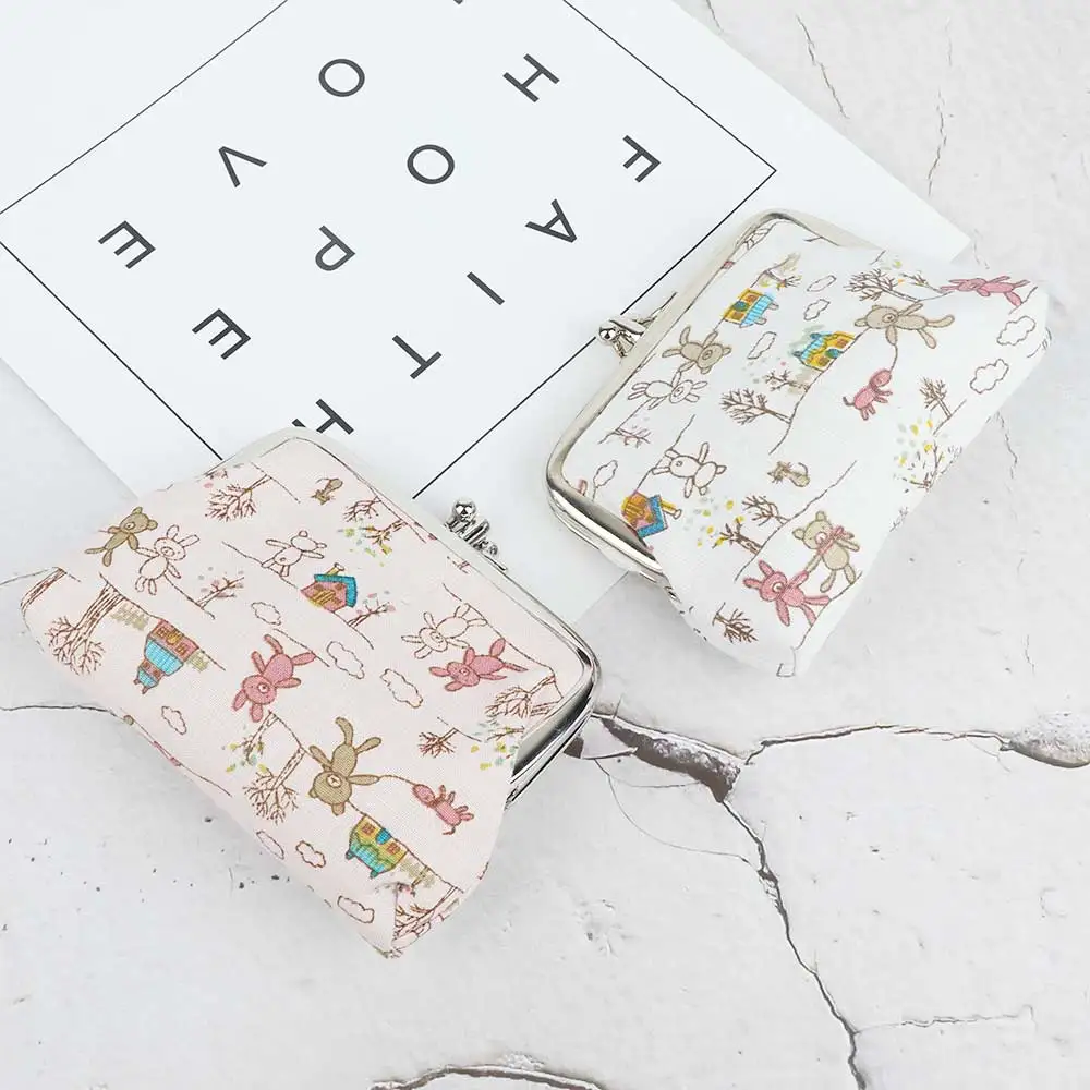 Kawaii Детский кошелек Холщовый женский маленькая сумка плюшевый Кошелек для монет