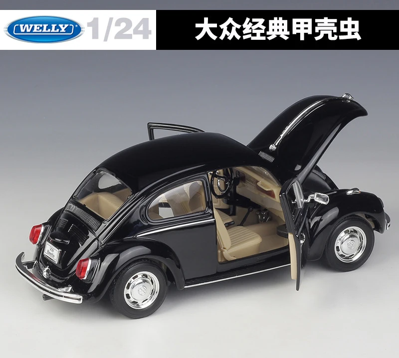Модель автомобиля Volkswagen Beetle тип 1 из металлического сплава 1:24|Наземный транспорт|