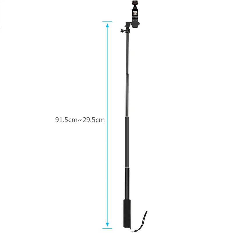Удлинитель для телефона DJI Pocket 2 с креплением на зажиме шест палка селфи карданный