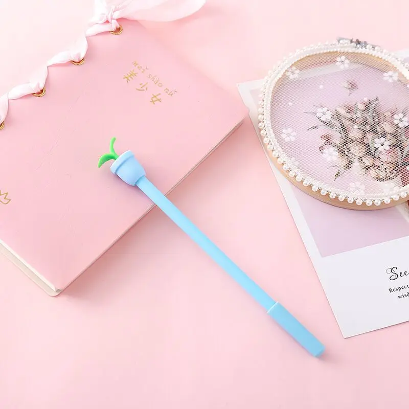 Мультяшная стильная ручка в горшках гелевая канцелярские принадлежности Kawaii