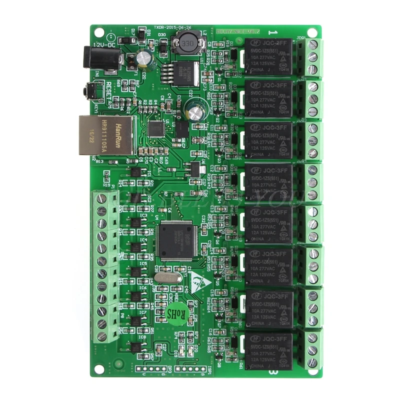 8 каналов РЕЛЕ сети ip реле сетевое реле двойной Управление Ethernet RJ45 интерфейс