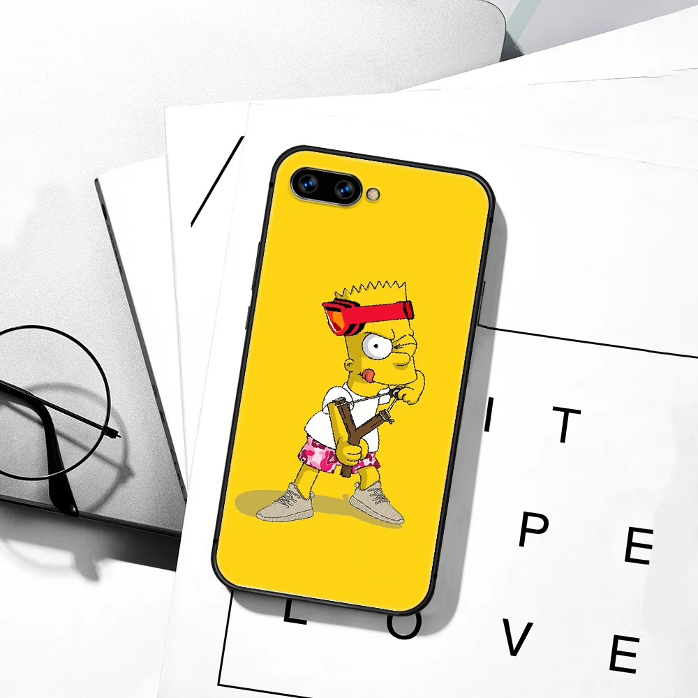 

Funny Cartoon Simpsone Homer J Phone Case For HUAWEI Honor 6A 7A 8 8A 8S 8x 9 9x 9A 9C 10 10i 20 Lite Pro black Cover Trend