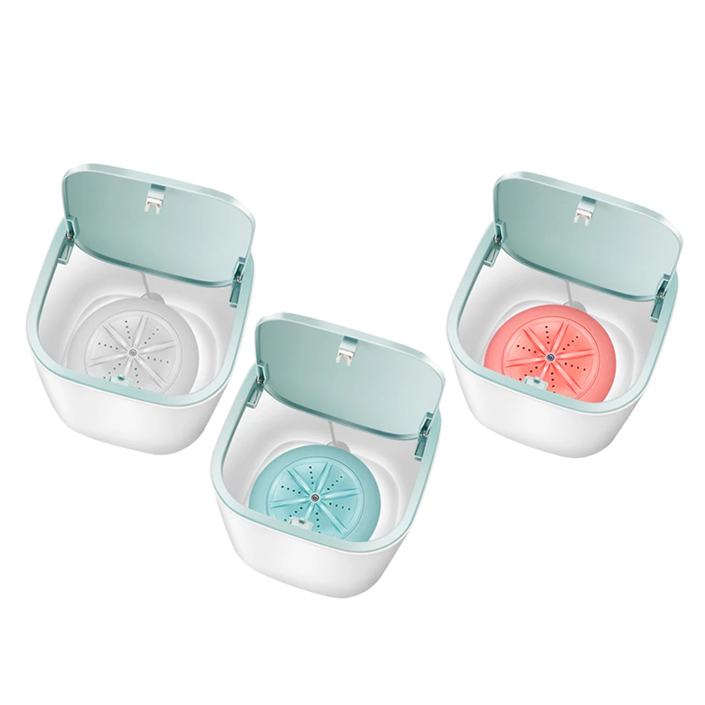

3x Compact Washing Machine Laundry Washer USB Underwear Socks Travel RV