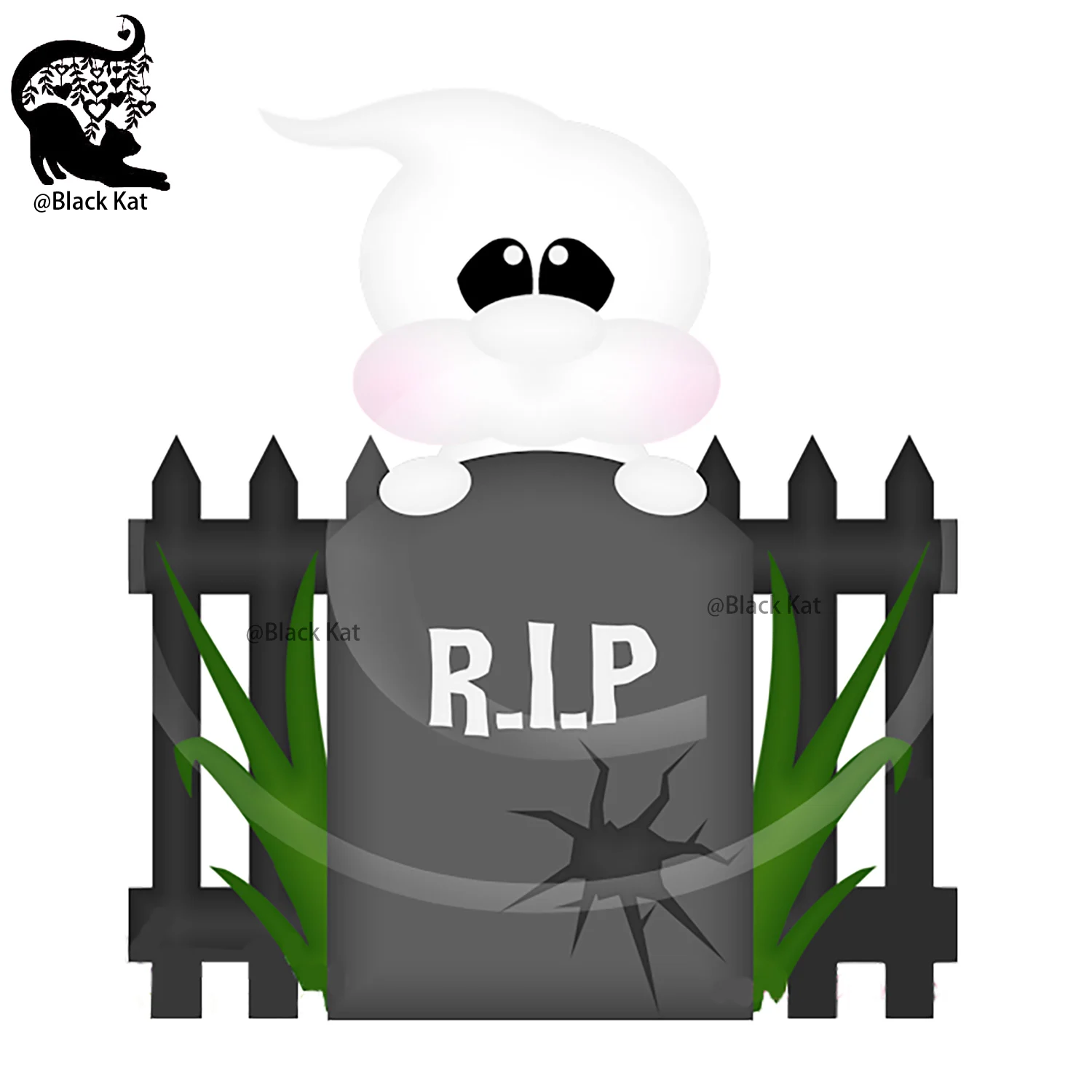 R.I.P Хэллоуин Скрапбукинг забор надгробие прекрасный призрак металлические