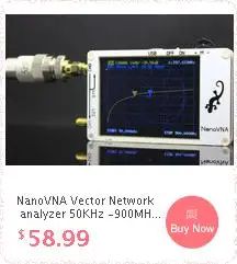 NANOVNA векторный сетевой анализатор 50 кГц-300 МГц цифровой дисплей сенсорный экран коротковолновой HF УКВ антенна анализатор стоячая волна
