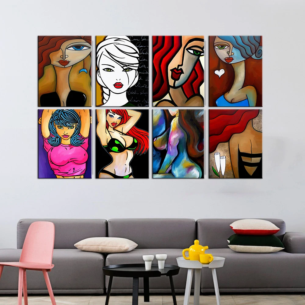 Современная Абстрактная поп художественная живопись красивый постер Настенная