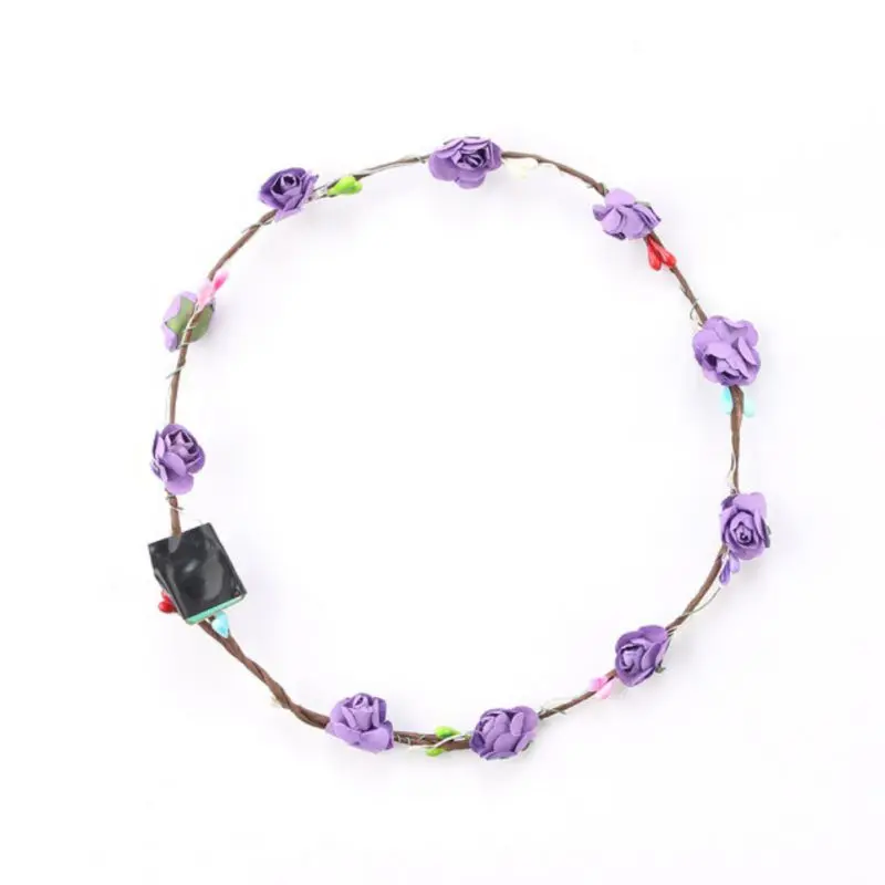 Светящаяся гирлянда Свадебная вечеринка корона цветок повязка на голову