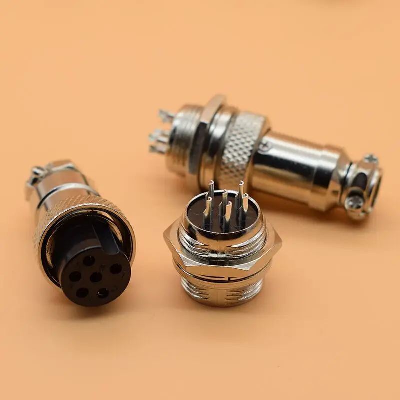 1set GX16-2/3/4/5/6/7/8/9 Pin Male &amp Female Diameter 16mm Wire Panel Connector GX16 Circular Aviation Socket Plug |