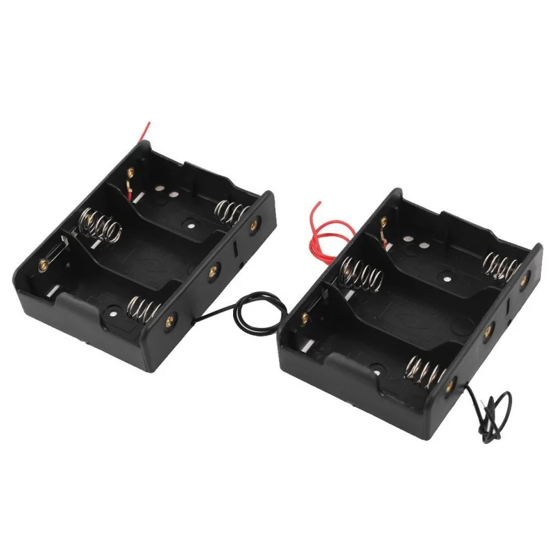 AAAE топ-черный Пластик Батарея держатель Чехол 2 предмета для 3 x C 1 5 V батареи |