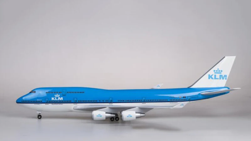 without light 1/157 масштаб 47 см самолет Boeing B747 KLM королевские голландские авиалинии Модель W светильник& колеса литой под давлением пластиковый полимерный самолет для сбора - Цвет: without light
