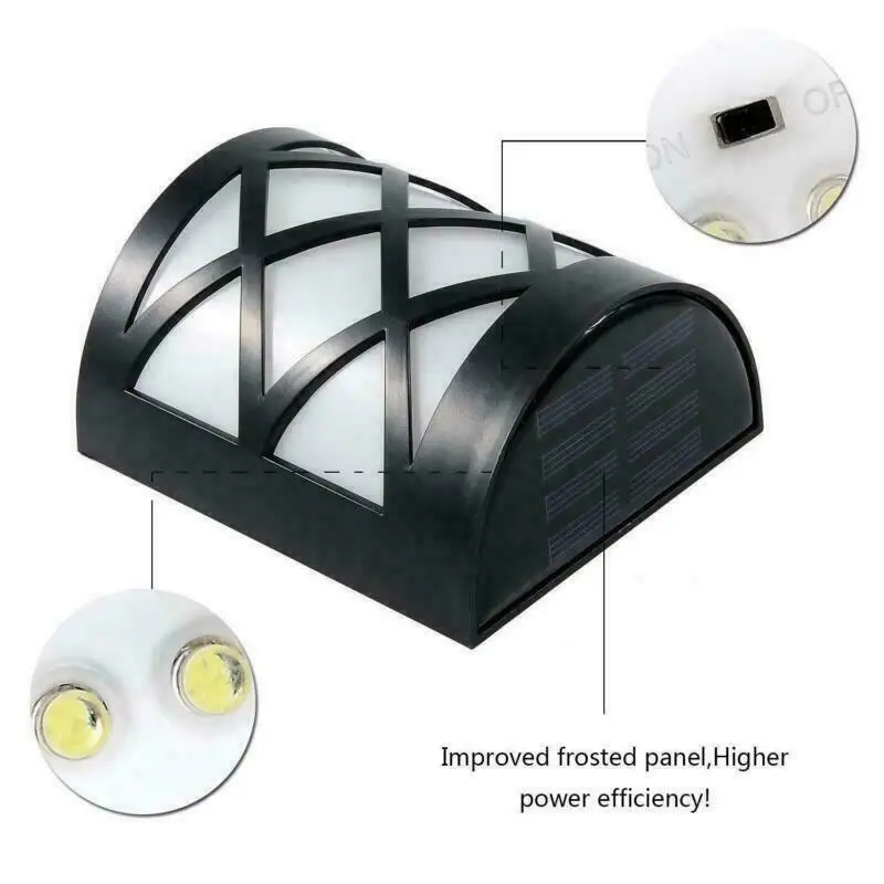 Светильник на солнечной батарее IP65 водонепроницаемый 6 светодиодный PIR датчик