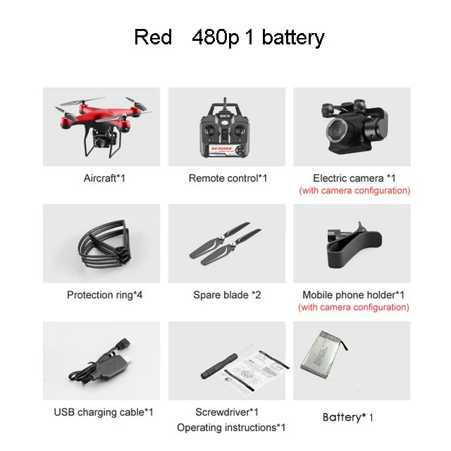Red 480p 1battery Профессиональный радиоуправляемый Дрон с регулируемой HD камерой 1080P дистанция 200 м Радиоуправляемый вертолет Wifi FPV 25 мин Летающий Квадрокоптер - Цвет: Red 480p 1battery
