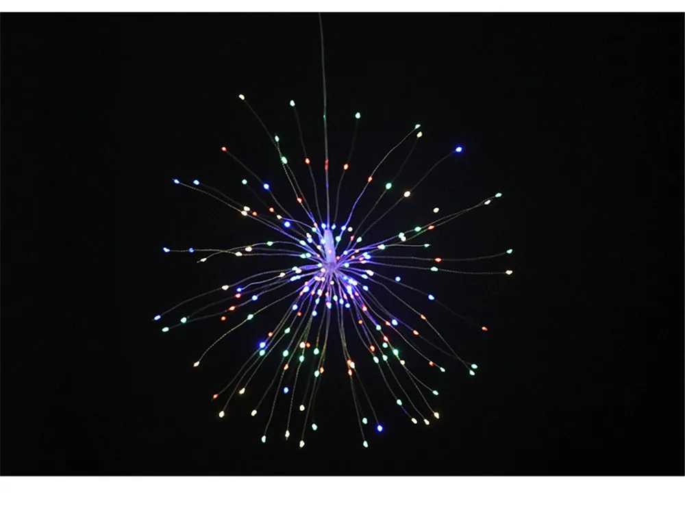 Горячее предложение 120/200LED фейерверк Солнечная Гирлянда DIY светильник домашний сад медный провод Светильник Фея Открытый Солнечный питание Рождественская вечеринка Декор