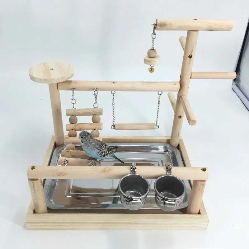 Попугаи Playstand птица площадка древесины окунь тренажерный зал подставкой