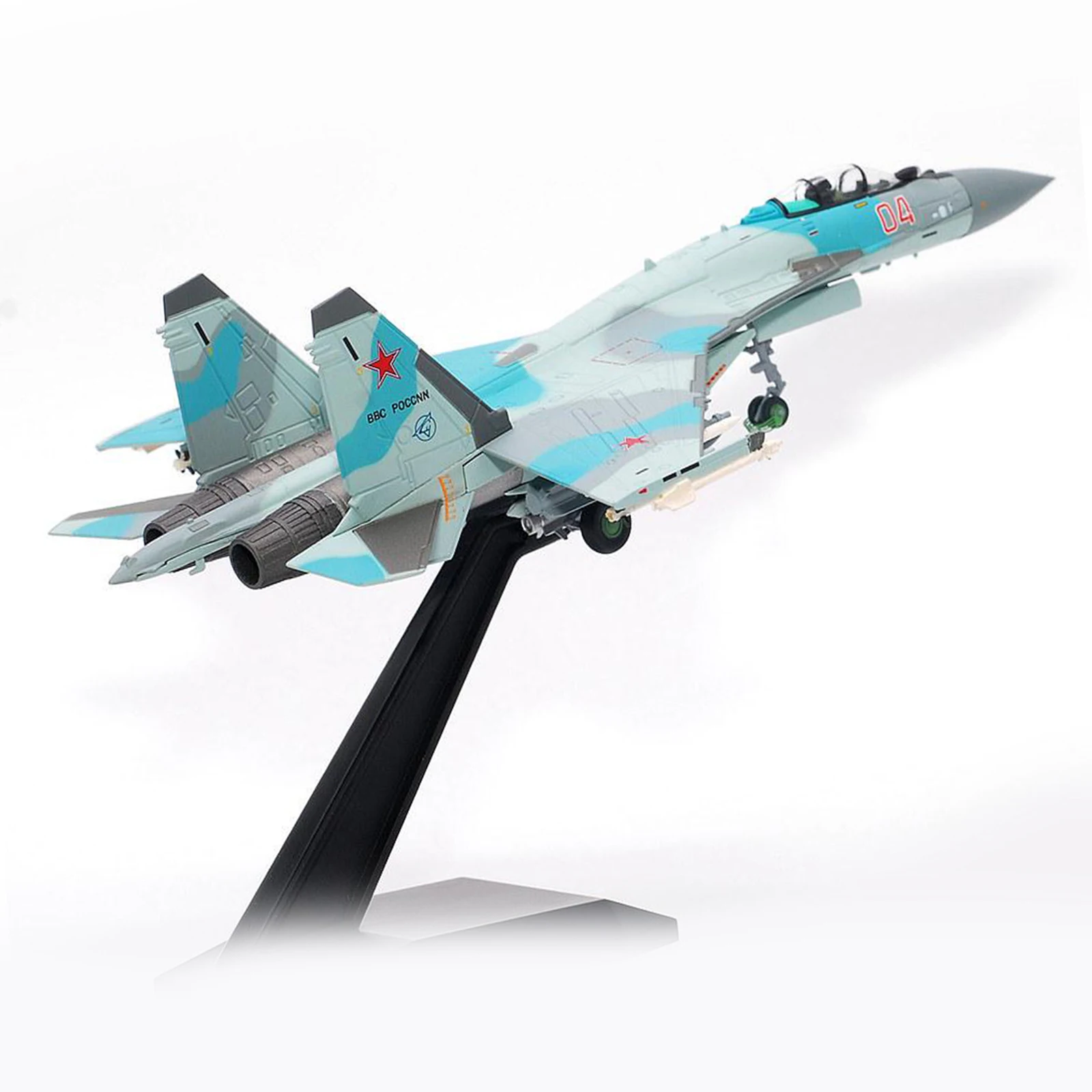 

1/100 Scale Russian Su-35 Fighter Diecast Metal Plane Model Toy Collection