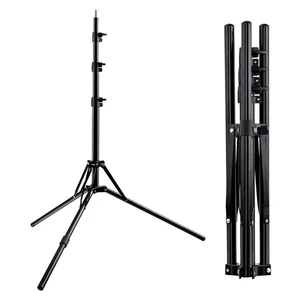 Fosoto Led Light Tripod Stand &1/4 Screw portable Head Softbox For Photo Studio Photographic Lighting Flash Umbrellas Reflector