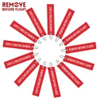 10 шт. брелок для ключей с надписью Remove Before Flight