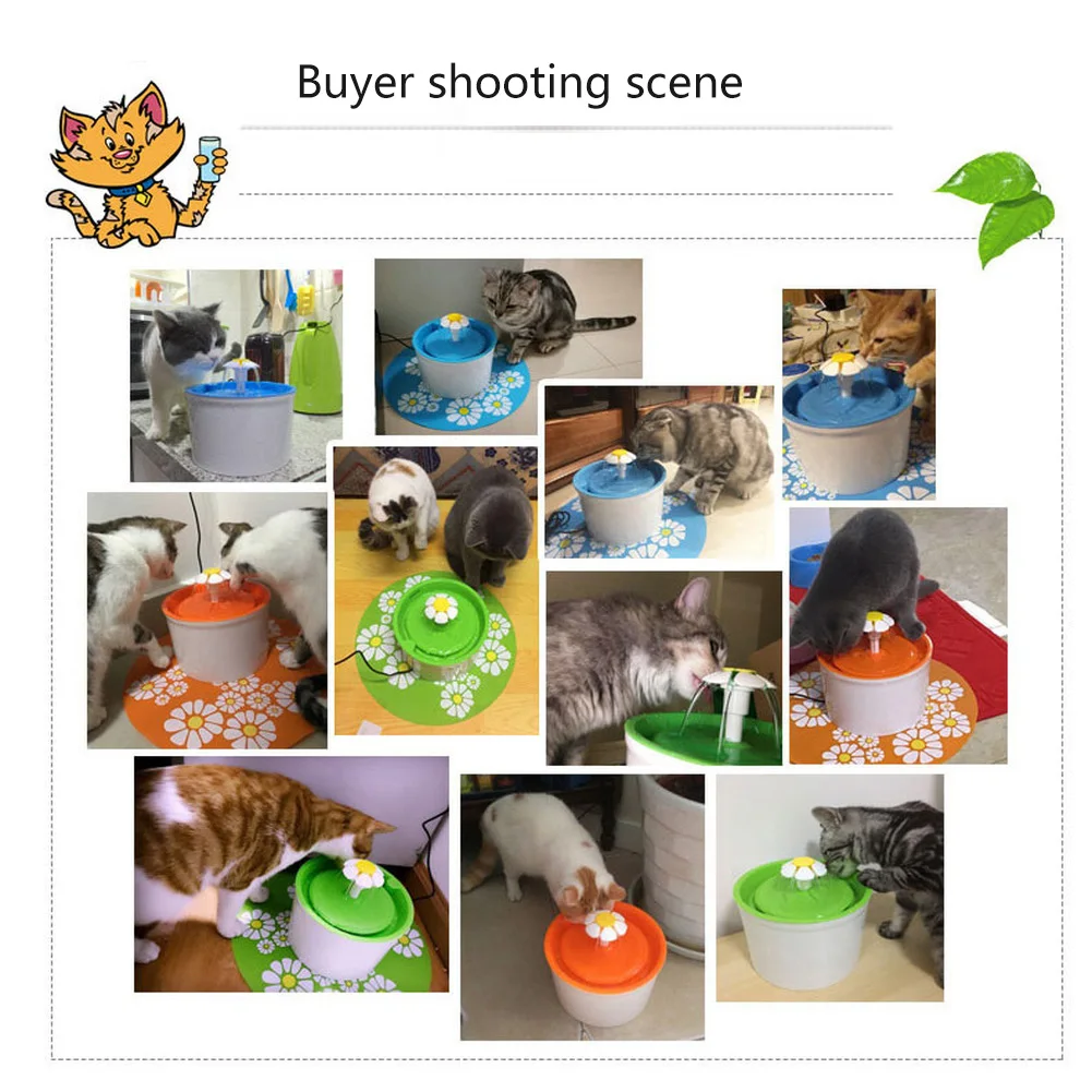 Собака питьевой фонтанчик кошка фонтан воды 1.6L автоматический крайне низкий