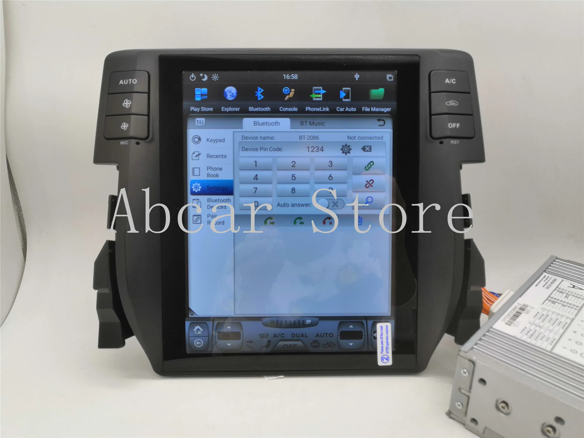 10 4 ''Tesla стиль Android 9 0 автомобильный dvd плеер GPS навигация для Honda Civic 2016 2017 2018