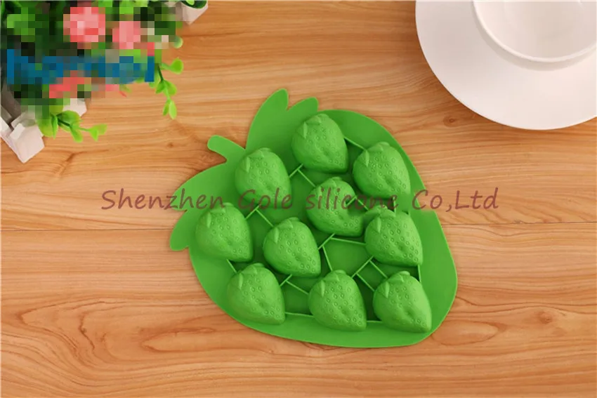 100 шт./лот вечерние формочки для напитков ледяной поднос в форме клубники кубик