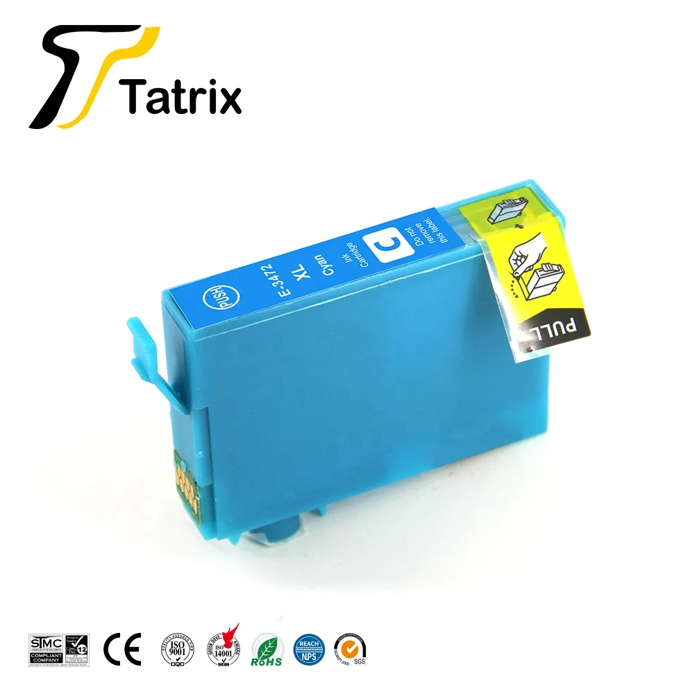 Tatrix for Epson 34xl T3471 T3472 - 4 Color Compatible Printer Ink Cartridge WorkForce Pro WF-3720DWF WF-3725DWF | Компьютеры и офис