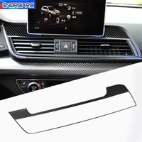 stainless steel car center console air conditioning outlet frame decoration sitcker trim for audi q5 fy 2018 2020 lhd decals