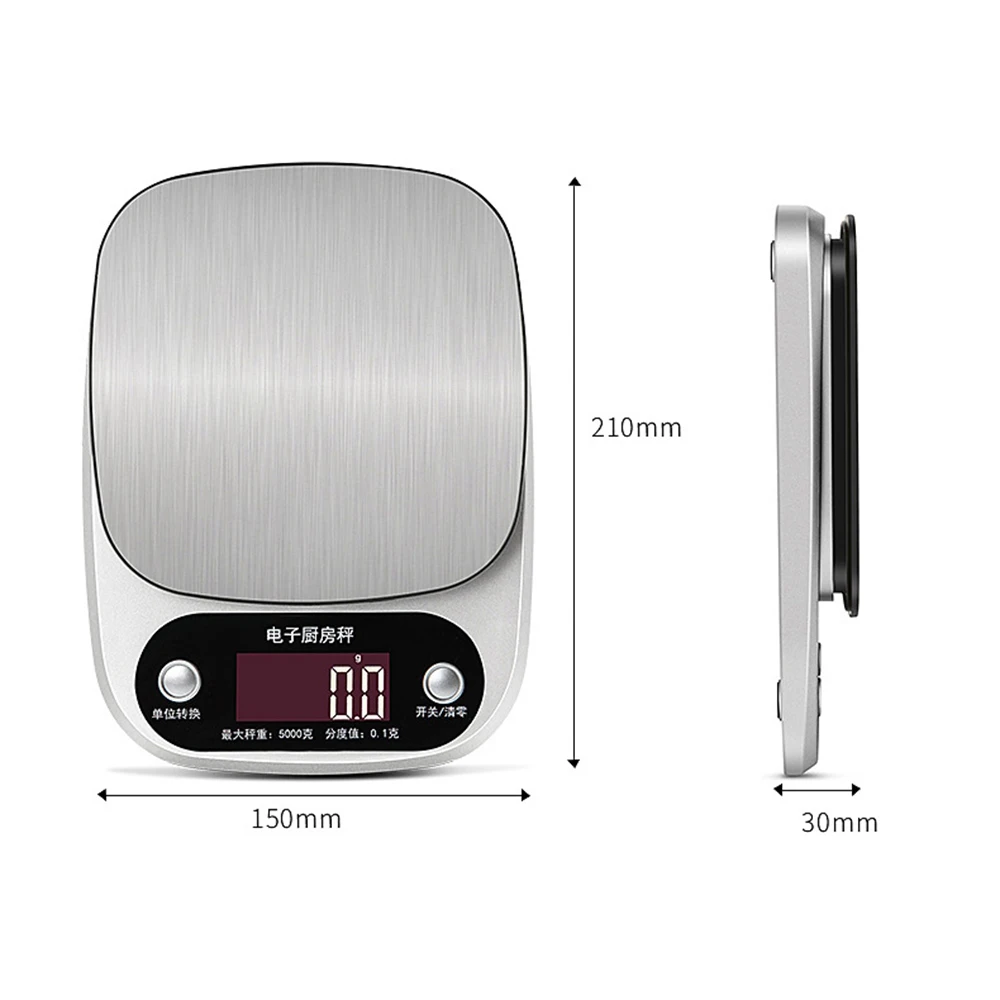 

Stainless Steel Precision Electronic Kitchen Scale Balance Cuisine Food Scale 0.1/1 Grams Household Kitchen Tool Measuring Scale