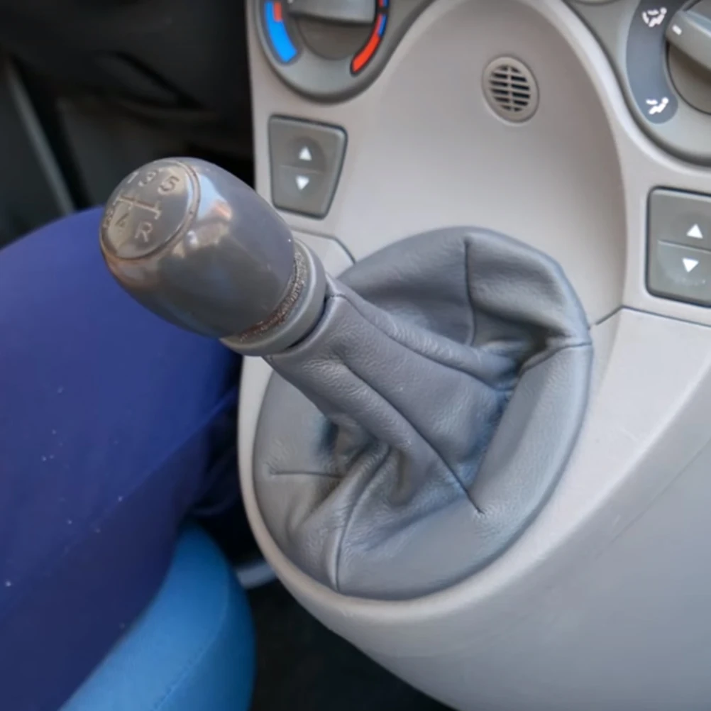 Автомобиль Pu кожа Механизм Gaiter Gaitor Сдвиг Воротник загрузки Пылезащитный для Fiat 500