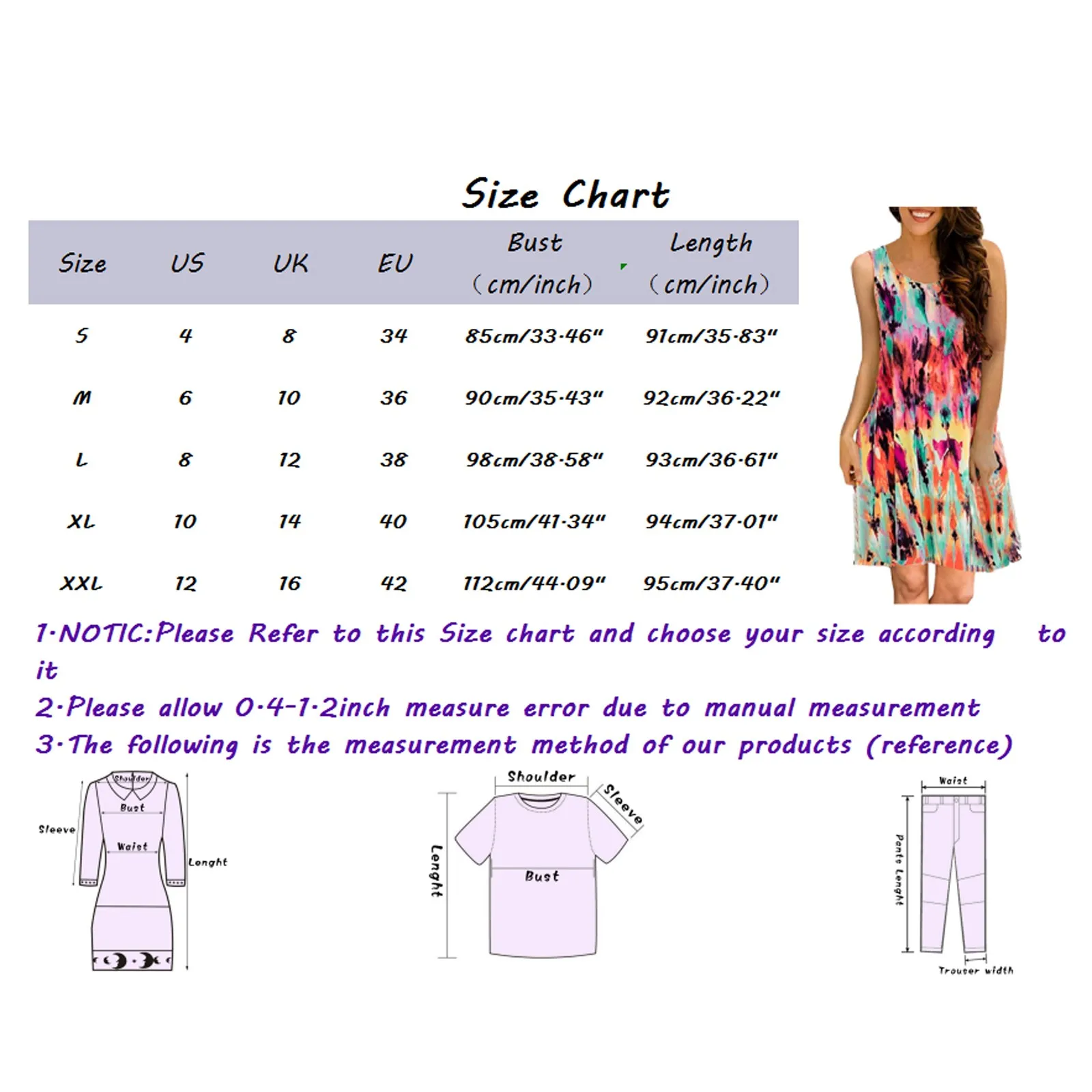 

Women Summer Dress Non-Positioning Printing Contrast Color Sleeveless Vest Dress Beach Holiday Party Sundress Casual Loose