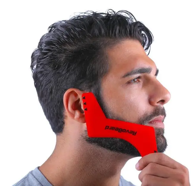 Хорошее качество Z форма формирователь бороды усы боковины гребень для укладки