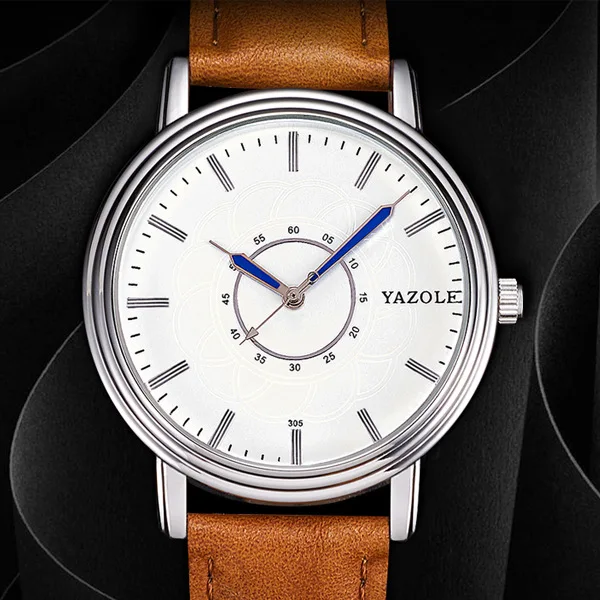 YAZOLE 2019 новый подарок Топ бренд повседневные кварцевые часы для мужчин бизнес