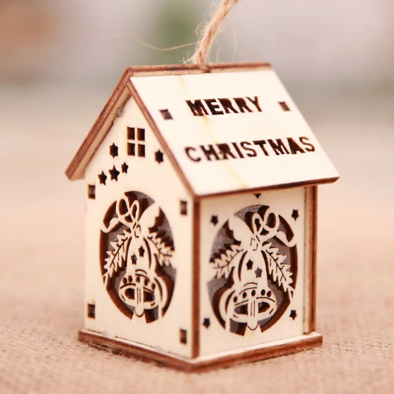 

1 Pcs Christmas Tree House Style LED Fairy Light Led Wedding Natal Garland New Year christmas decorations for home hot~