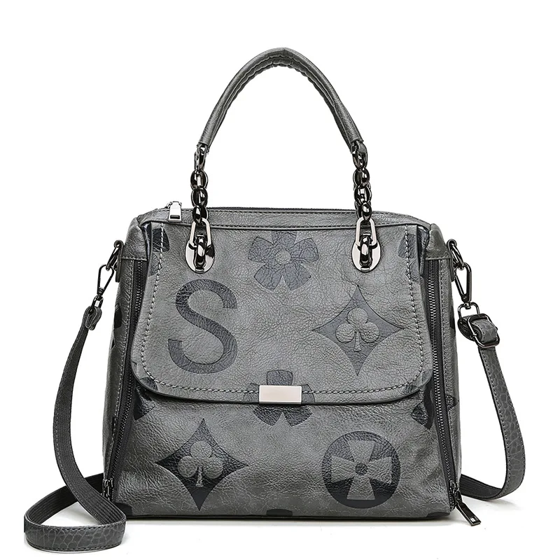 

Genuine Leather Handbags 2021 New Large-capacity Messenger Shoulder Portable All-match Purses and Handbags Gg Neverful satchels